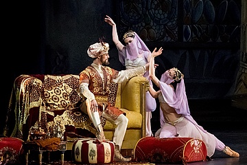 Korsarz/Le Corsaire: Jaimy van Overeem as Seyd Pascha, Ensemble, fot./photo: Wiener Staatsballett – Ashley Taylor