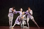 Rinaldo Venuti, Gianni Melfi, Yurika Kitano i Marco Esposito w „Damie kameliowej” Johna Neumeiera, fot. Ewa Krasucka
