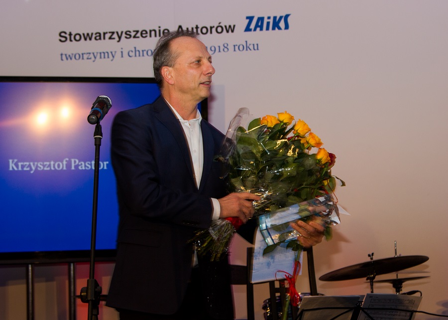 Krzysztof Pastor at ZAIKS awards gala, photo: Jolanta Paluszkiewicz